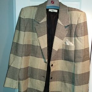 CHRISTIAN DIOR Black/White Womens Suit